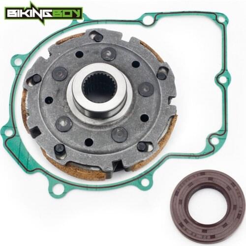 BIKINGBOY Clutch Carrier Pad Shoe Gasket Oil Seal YFM 660 Grizzly YXR660 Rhino HiSUN Massimo Menards Supermach ATV UTV 500 700