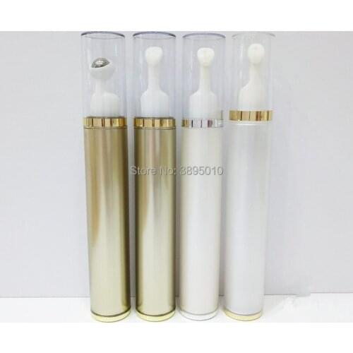 15ML White gold Empty Cosmetic Packaging Plastic Soft Tube Eye Cream Gel Packaging Tube Containers F578
