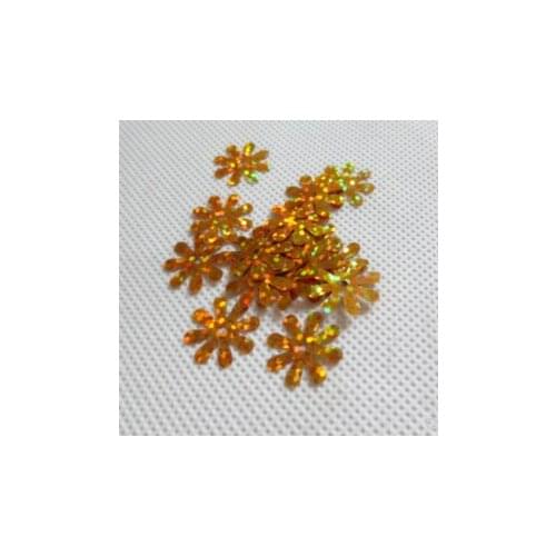 Sewing supplies DIY Decorative Material 15mm Eight-petal Plum Flat Sequins Laser Dispersive PVC Bead Pieces