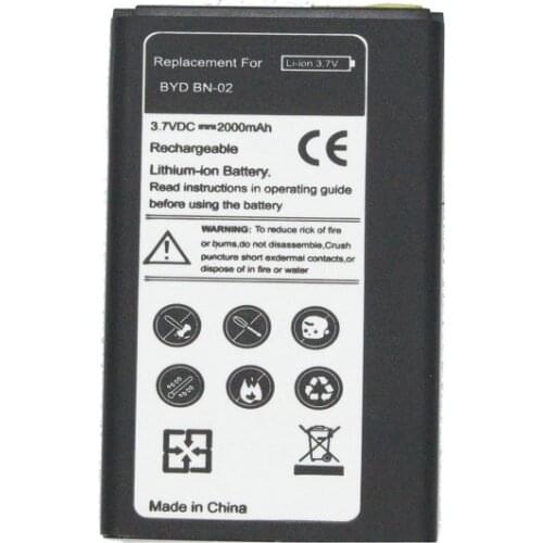 1x 2000mAh BYD BN-02 / BN02 / BN 02 Replacement Li-ion Battery For Nokia XL / XL 4G RM-1061 RM-1030 RM-1042 RM 1061 batteries