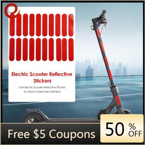 Electric Scooter Night Safety Reflective Stickers for Xiaomi M365 Max G30 for Safety Night Riding Scooter Parts