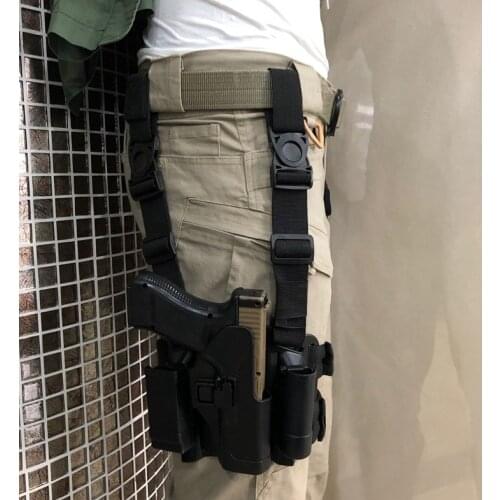 Tactical Quick Pull-Out Sleeve and Leg-binding Sleeve CS go pubg cosplays use right leg bag