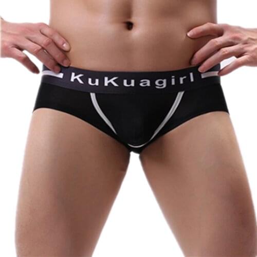 Sexy Men Underwear Briefs Shorts Transparent Ice Silk Panties Breathable Low Waist U Convex Pouch Underpants Cueca Calzoncillo