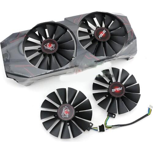 2pcs 95MM FDC10M12S9-C Vidro Card Fan For ASUS GTX1070 1070ti 8GB CERBERUS ADVANCED GPU Graphic Card Cooler Fan T129215SM