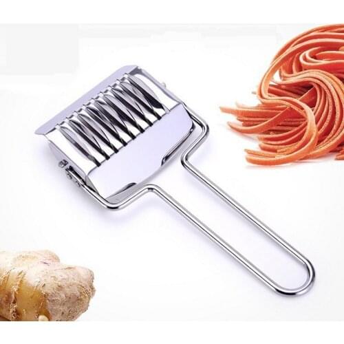 1PC Manual Cutter Non-slip Manual Slicer Pressing Machine Handle Stainless Steel Gadgets Noodles Cut Knife kitchen accessories