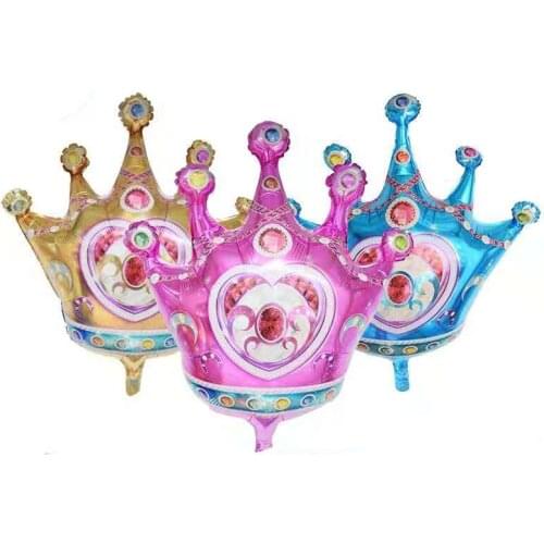 1pcNew Color Crown Hotel Party Decoration Childrens Birthday Decoration Aluminum Foil Aluminum Film Balloon