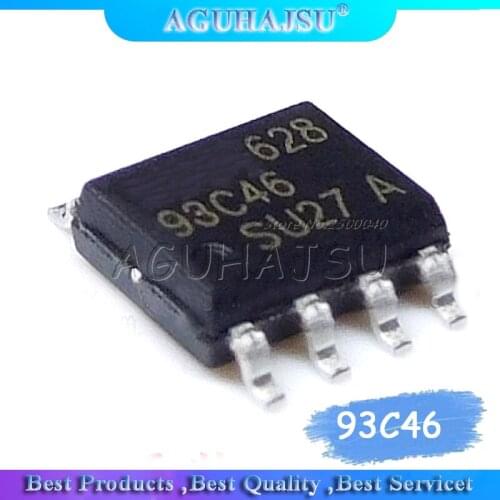 10PCS 93C46 SOP-8 AT93C46 SOP8 SOP SMD new and original IC Chipset