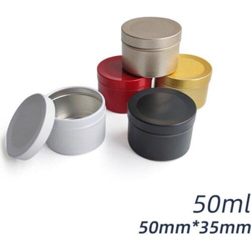 10pcs Tins Aluminum Jars Metal Tins With Lids Candles Tin Cans Round Tins Jars Travel Tins Containers For Candles Cosmetic