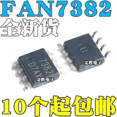 10pcs/lot New original FAN7382MX FAN7382 7382 LCD power management chip SMD 8-pin SOP8