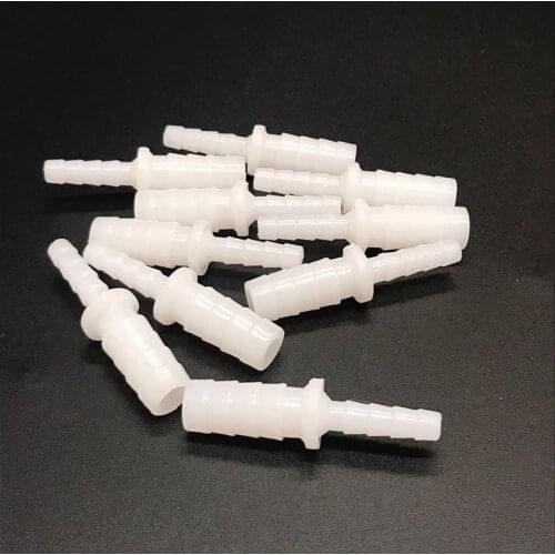 10pcs 4mm to 8mm Aquarium Plastic Connectors Tee Straight 2 Way Connector for Water Air Pump Fish Tank Accesorios Acuario