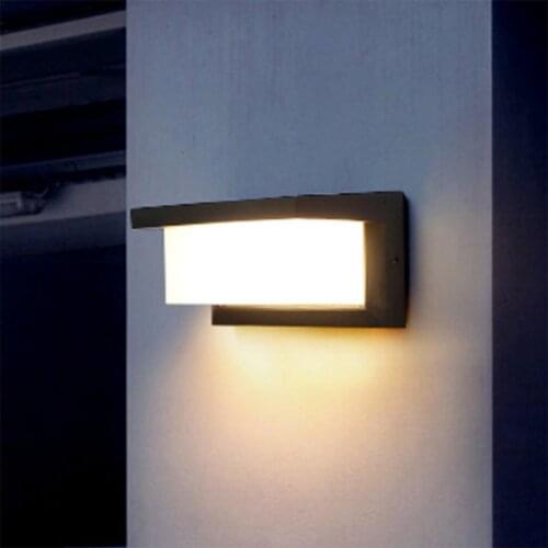 18W Square LED Outdoor Wall Lamp Stair Light Fixture Lighting Decoration for Balcony Hallway Front Door Hallway