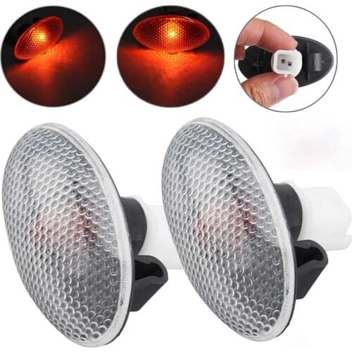 2pcs Side Indicator Marker Light Repeater Lamp 632574 For Peugeot 206 407 607 Car Styling 12V 55W