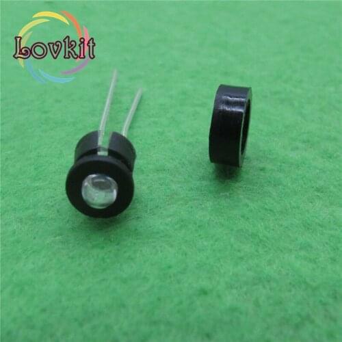 50 pcs High Quality 3mm Plastic Black LED Holder Plastic ABS LED Bezel Holders Panel Display For 3mm LEDs Light-emitting Diodes
