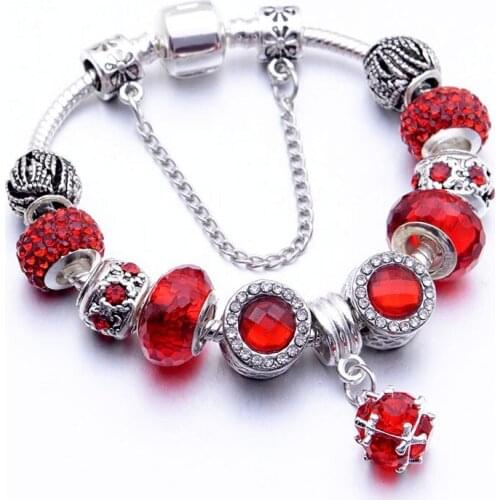 Austrian crystal gilded large hole beaded European and American fashion ladies jewellery