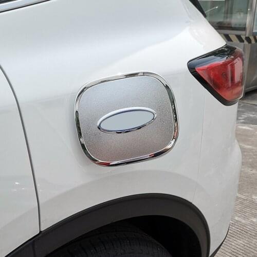 Car Styling 1PCS ABS Carbon Fiber Exterior Oil Fuel Gas Tank Cap Cover Pad Sticker Cover Trim For Ford Kuga Escape 2020 2021