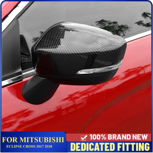 Car Accessories Door Side Rearview Mirror Frame Cover Sticker For Mitsubishi Eclipse Cross 2017 2018
