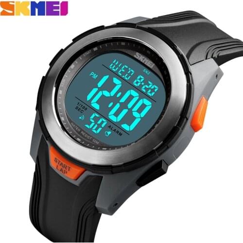 Men Digital Watches 50M Waterproof Chronograph Male LED Clocks Male Outdoor Sports Watches Men Relogio Masculino SKMEI 2019
