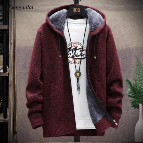 Fengguilai Men's Cardigans With A Hood