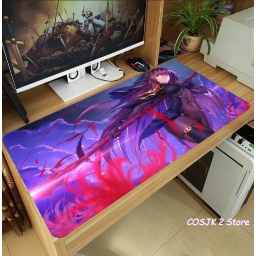 Anime Game Fate/Grand Order Scathach Mash Kyrielight Mouse Pad Gaming Computer Desktop Keyboard Mat Thicken Anti-Slip Playmat