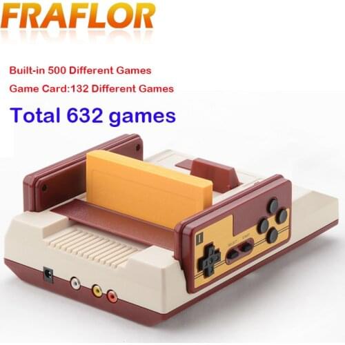 Classic Retro 30 Anniversary Child Handheld Video Game Player Console Free TV Games 500 in1 Game Card with Double Joystick