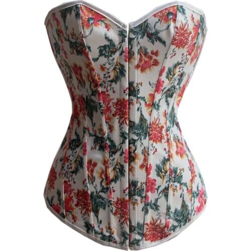 Print Floral Corset For Women 3S3177 Floral Overbust Corset Sexy Corset Slimming Suit Shapewear