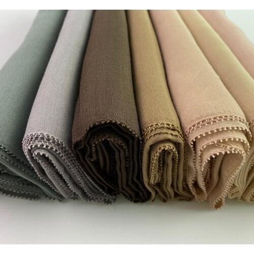 Square 115*115cm Eyelash Hijab Scarf Soft Cotton Plain Headscarf Islamic Hijab Shawls Wraps Solid Muslim Women Headscarf