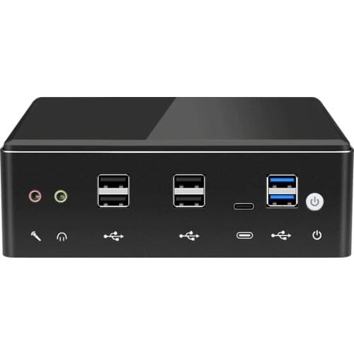 Mini PC i7 10510U 8550U 2xDDR4 M.2 SSD NVMe Windows 10 2.4/5.0G WiFi Bluetooth4.0 4K 60Hz HDMI DP 8xUSB Type-C 2xGigabit LAN