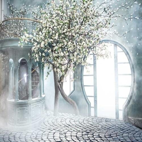 MEHOFOTO Vinyl Photography Background Vintage Flower Door Computer Printed Dream Wedding Backdrops for Photo Studio CM-6566