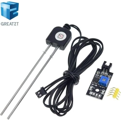 GREATZT Soil Moisture Detector Module Soil Humidity Sensor Meter Hygrometer Water Tester Corrosion Resistance Probe DC 3.3-12V