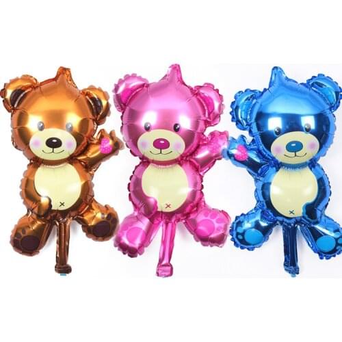 New childrens toys birthday party balloon decoration foil balloons wholesale Lovely Bear Shaped wedding decoration