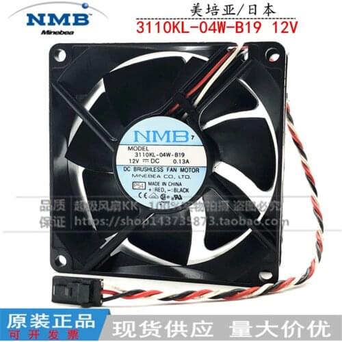 Original 8025 8 cm 0.13A double ball ultra-quiet TV computer case fan 3110KL-04W-B19