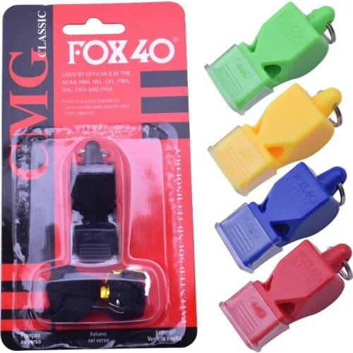1Pcs FOX40 FOX80 Plastic Whistle Seedless Plastic Whistle Soccer Football Basketball Hockey Baseball Sports Referee Whistle