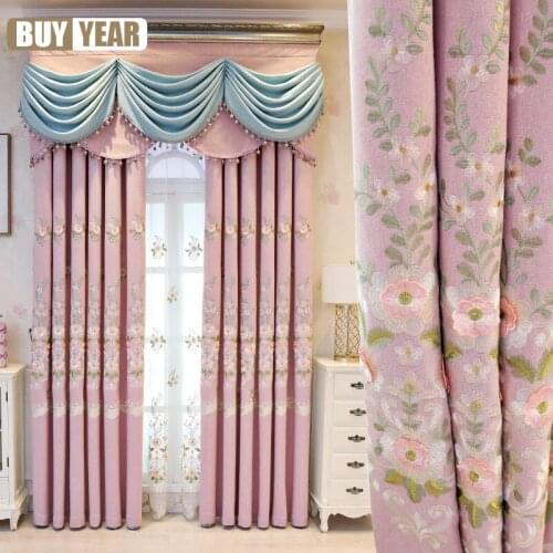Modern Minimalist Atmosphere Luxury Tulle Curtains for Living Room Bedroom Embossed Embroidery Blackout TulleCurtains Custom