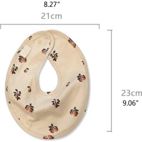 Cartoon Printed Burp Cloth Baby Feeding Bib Double Layers Cotton Saliva Towel Scarf for Infants Newborn Stuff Shower Gifts H055