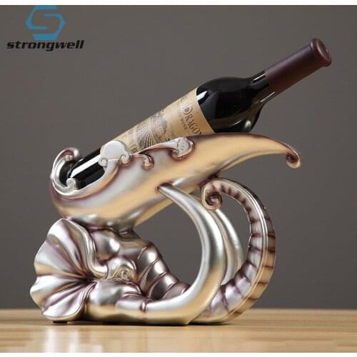 Strongwell Home Decoration Figurines Vintage Elephant Wine Rack TV Cabinet Decoration Red Wine Holder Study Room Furnishings