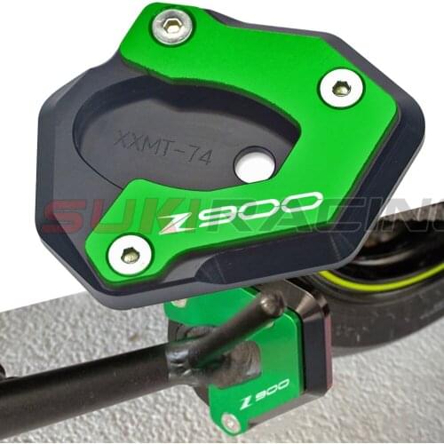 Z900 2017-2020 Motorcycle Kickstand Foot Side Stand Extension Pad Support Plate For Kawasaki Z900 Z 900 2017 2018 2019 2020