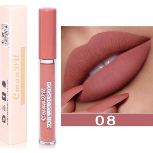 10Colors Liquid Lipstick Matte Makeup Lightweight Beauty Lip Glaze Long Lasting Lip Tint Waterproof Lip Gloss Cosmetics TSLM1