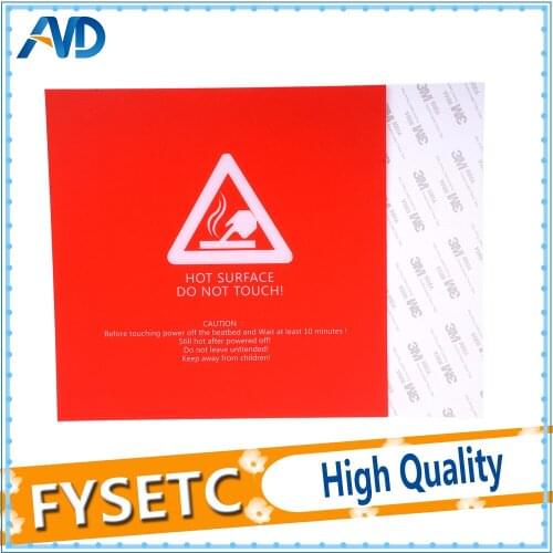 2pcs 220x220mm Red Frosted Heated bed For Wanhao i3 Anet A8 A6 Tarantula Ender 5 3D Printer Sticker Build Sheet Build Plate Tape