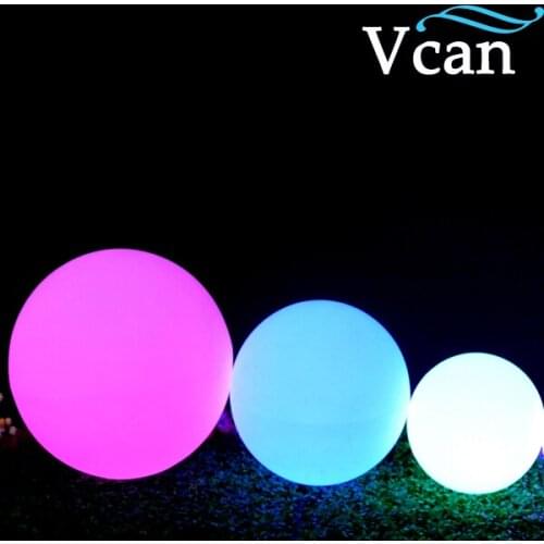 20cm Free Shipping RGB Remote Control Colors Change LED Light ball for club or garden VC-B200