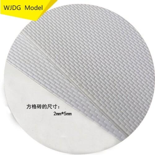 3pcs sand table building model materials metope adornment material, white wall brick model material DIY craft building model