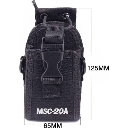 Abbree MSC-20A Nylon Two Way Radio Case Pouch Bag for Baofeng Radio UV-5R Series UV-82 888S TYT Motorola Wouxun Walkie Talkie