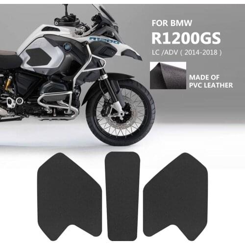 Motorcycle accessories PVC leather side tank pad Sticker for BMW R1200GS R 1200 GS LC Adventure ADV 2014 2015 2016 2017 2018