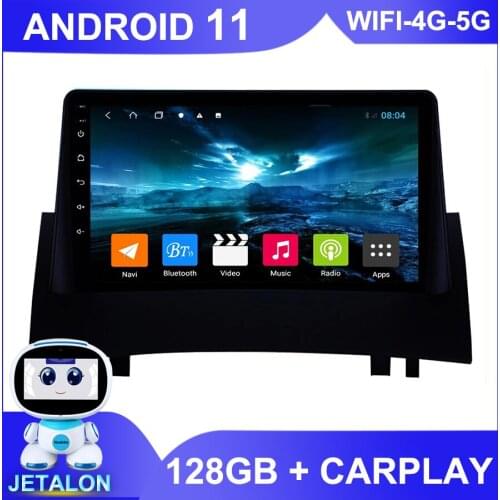 For Renault Megane 2 2004 2008 Car Radio Stereo GPS Navigator For Logan Lergus Dacia Autoradio 2Din Android 11 Multimedia Player