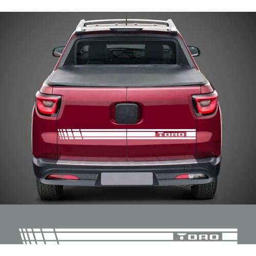 Car Stickers Pickup Tailgate Decal For Fiat Toro Truck Rear Tail Graphics Vinyl Custom Cover Auto Exterior Tuning Accessories