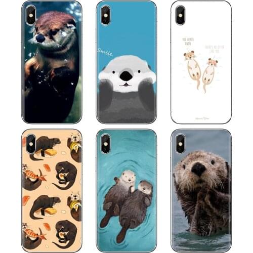 For Huawei P8 P9 P10 P20 P30 P Smart 2019 Honor Mate 9 10 20 8X 7A 7C Pro Lite Colorful Silicone Phone Case Animal otter Pattern