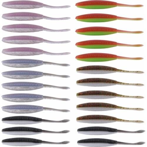 HiUmi New 25pcs Soft Fishing Lure Worm Swimbait Iscas Artificial Bait Fake Lure Fishing Pesca 10cm 4.7g