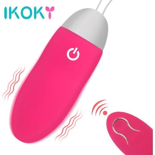 IKOKY Vibrating Eggs 10 Speed Vaginal Anal Massager Vaginal Balls Adult Product Sex Toys for Women G Spot Clitoris Stimulation