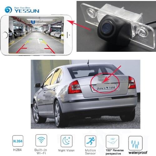 YESSUN New Ariival For Skoda Octavia Tour Laura Reverse Camera Backup Camera license plate wireless HD camera