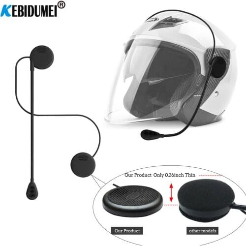 Kebidumei Moto Helmet Headset Bluetooth 5.0 Ultra-Thin Motorcycle Earphones Wireless Speaker Headphone Handsfree Call Music Play