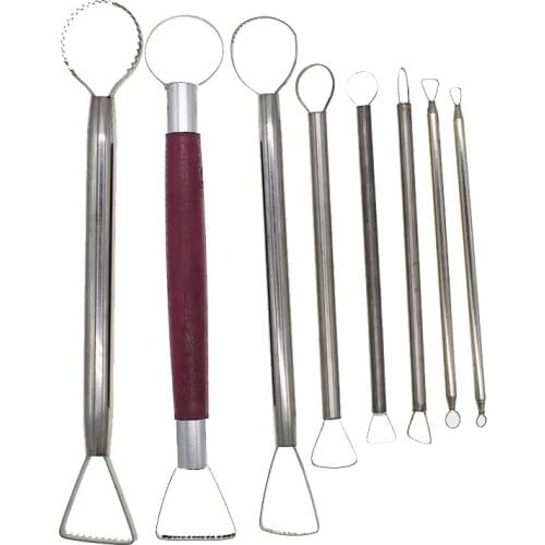Pottery Tools 5-33mm Stainless Steel Ribbon Wire Wax Soap Clay making Sculpting Model Carving Sculpture scraper Trimming Tools